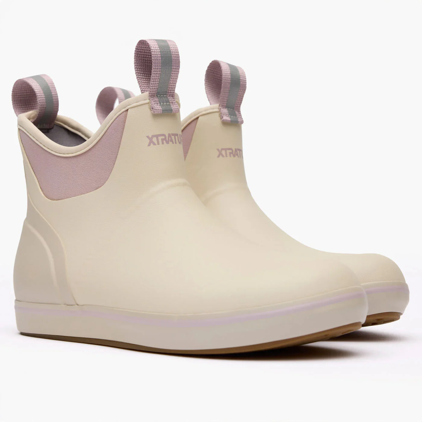 Women's Xtratuf 6in Ankle Deck Boot in Cream Pink - Image 10