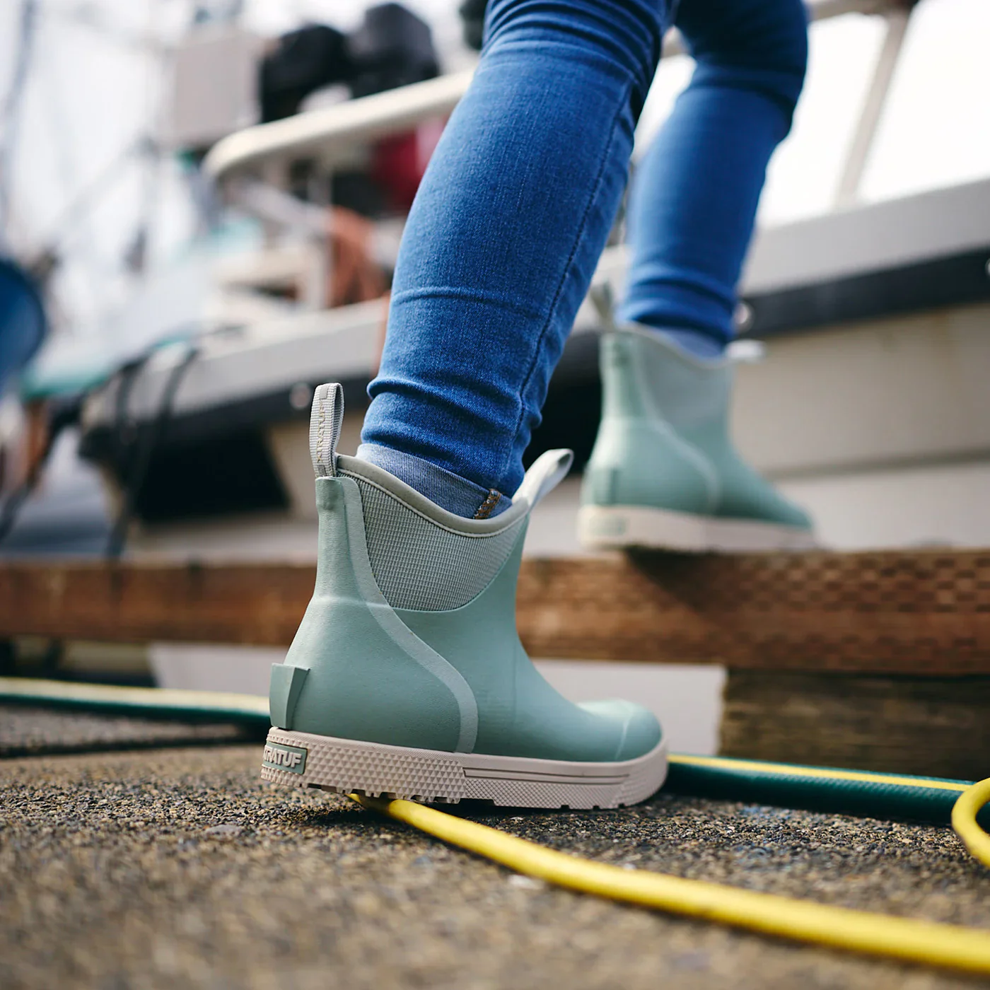 XTRATUF Women's Wheelhouse Ankle Deck Boot in Iceberg - Image 10