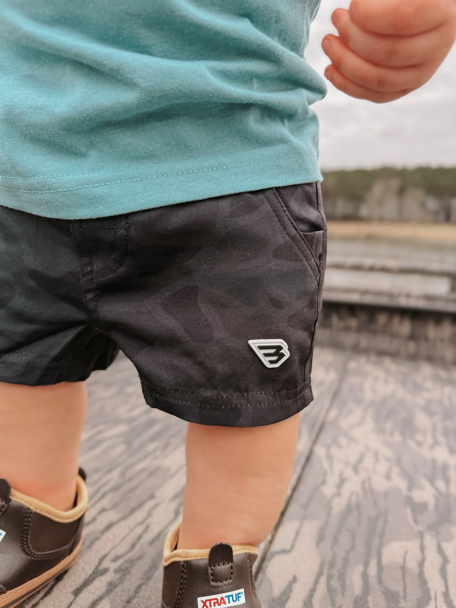 Burlebo Youth & Toddler Athletic Short - Black Camo - Image 6