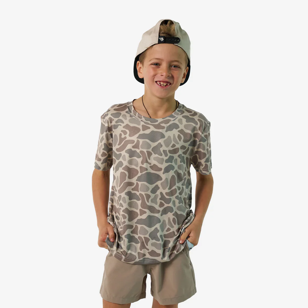Burlebo Youth & Toddler Go To Tee - Classic Deer Camo - Image 2