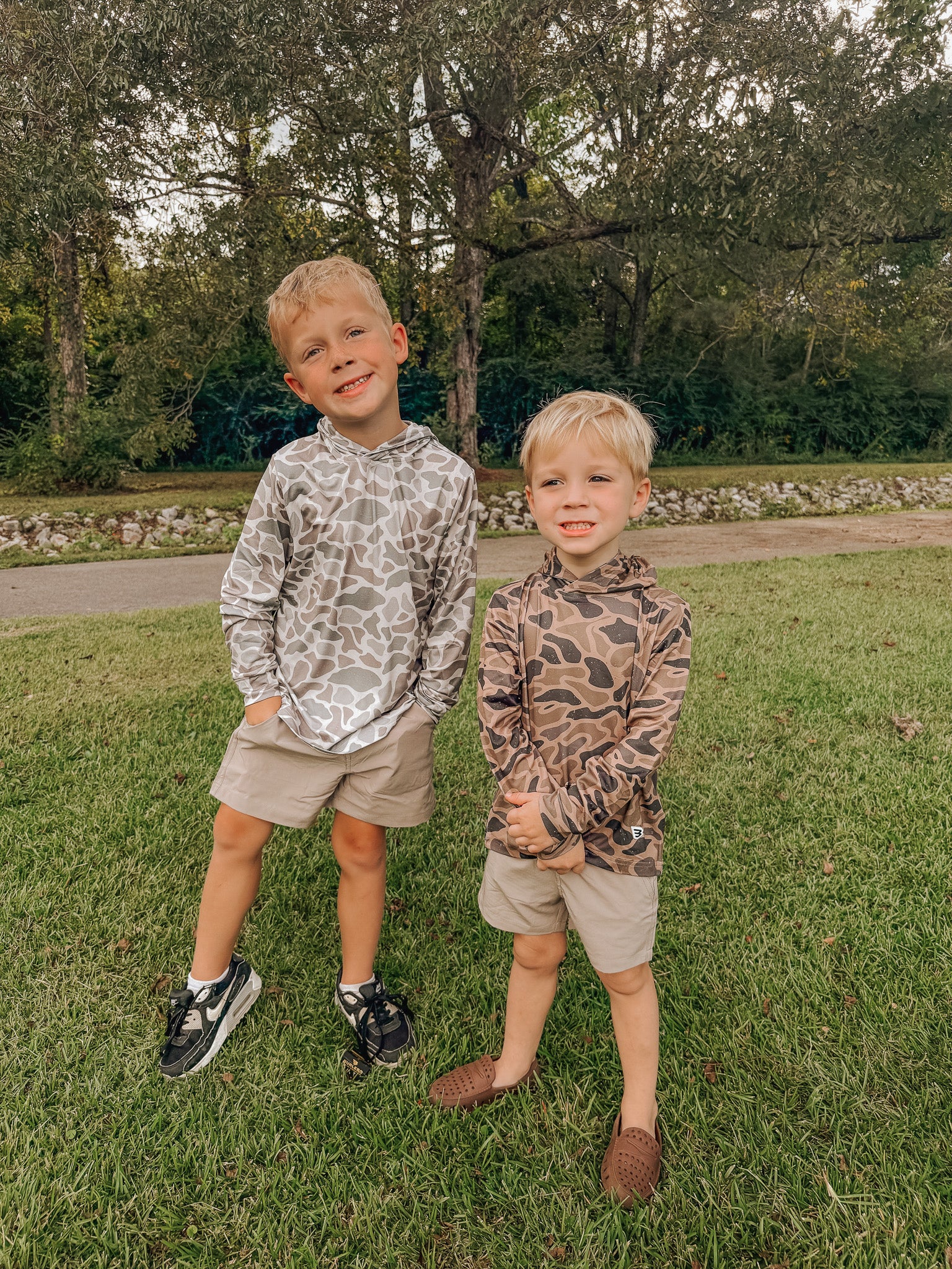 Burlebo Youth & Toddler Performance Hoodie - Classic Deer Camo - Image 10