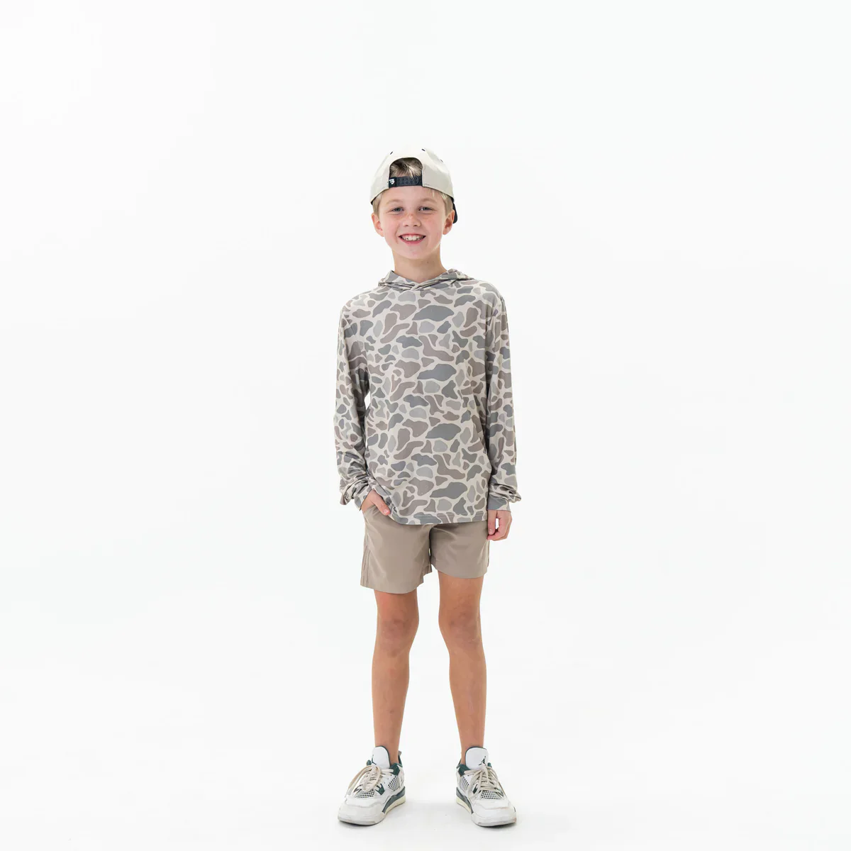 Burlebo Youth & Toddler Performance Hoodie - Classic Deer Camo - Image 11