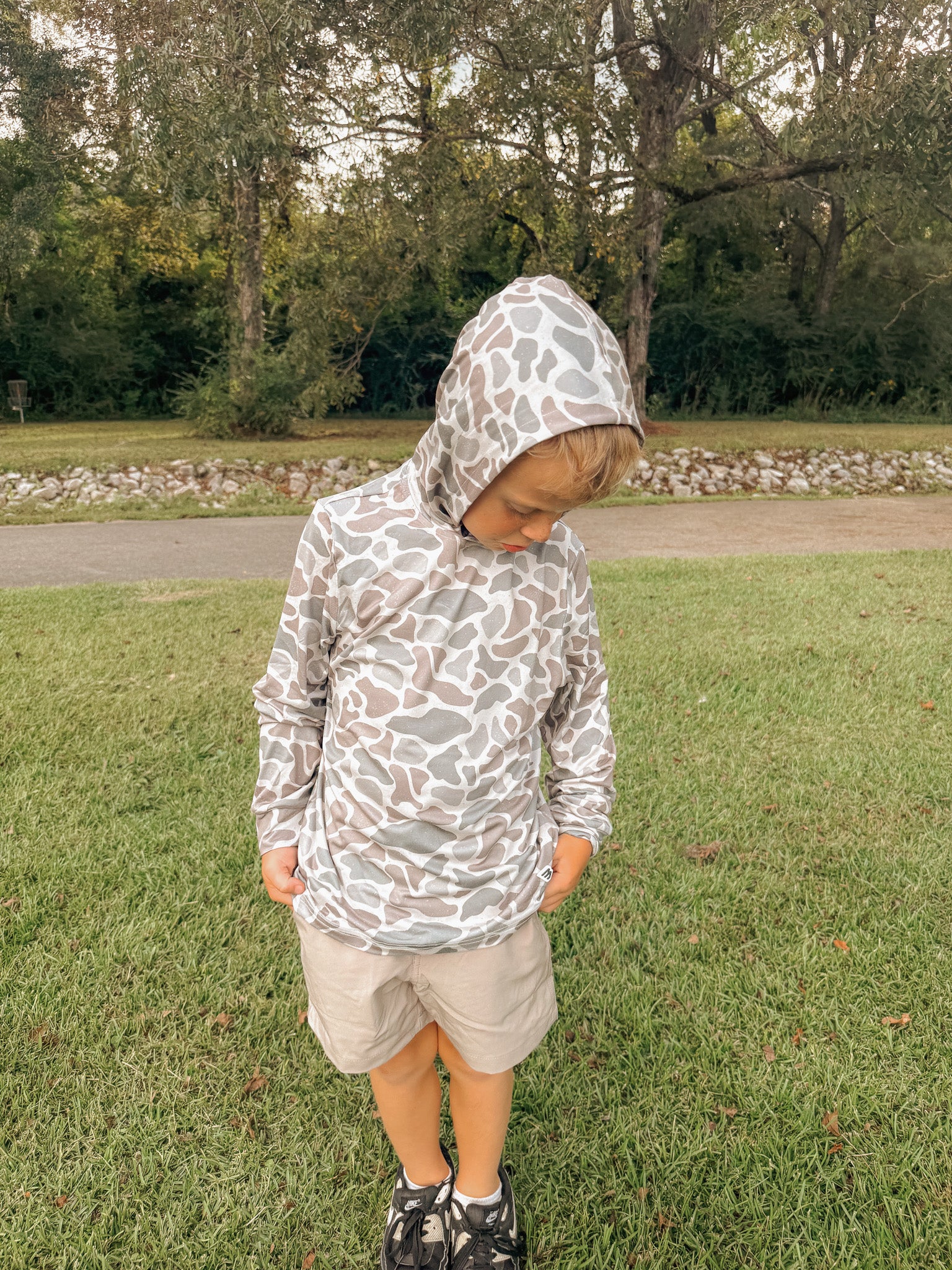 Burlebo Youth & Toddler Performance Hoodie - Classic Deer Camo - Image 2