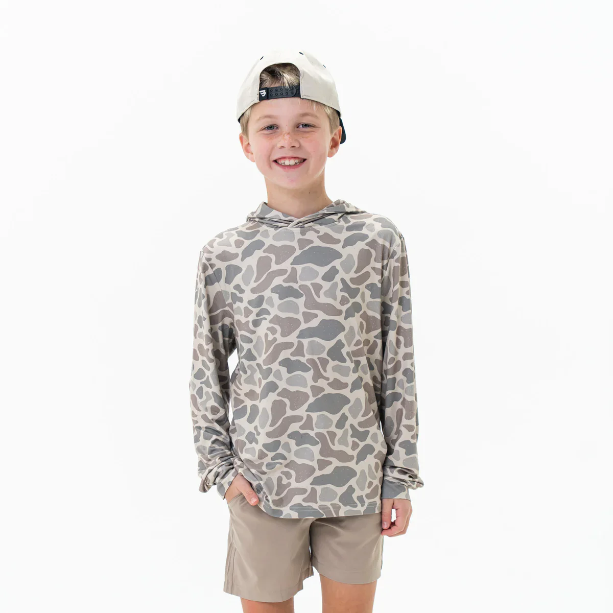 Burlebo Youth & Toddler Performance Hoodie - Classic Deer Camo - Image 4
