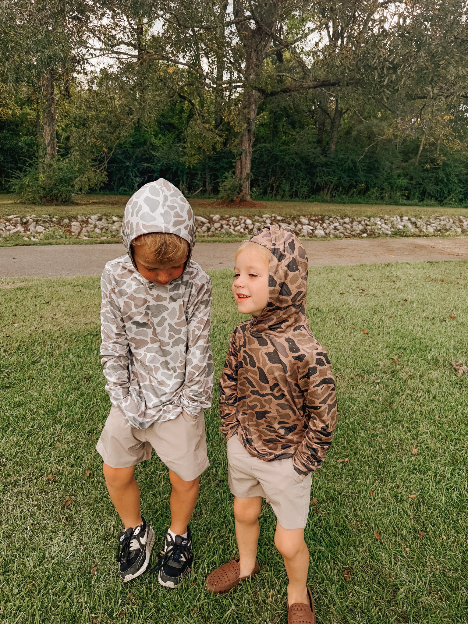 Burlebo Youth & Toddler Performance Hoodie - Classic Deer Camo - Image 8