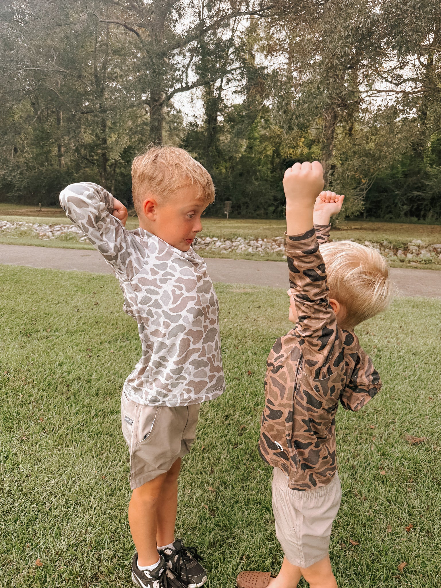Burlebo Youth & Toddler Performance Hoodie - Classic Deer Camo - Image 9