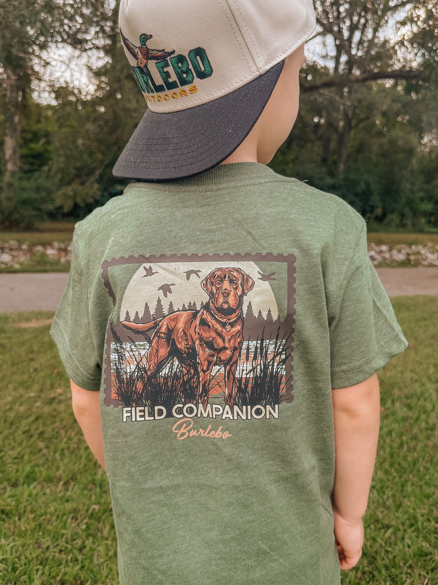 Burlebo Youth Duck Dog Stamp T-Shirt - Image 7