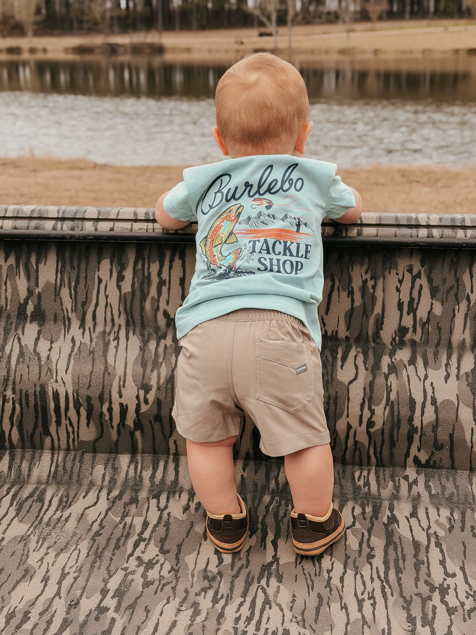 Burlebo Youth & Toddler Everyday Shorts - Cobblestone Khaki - Image 6
