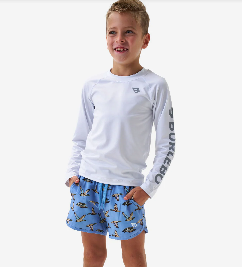 Burlebo Youth & Toddler Swim Trunk - Jumbo Mallards Blue - Image 5