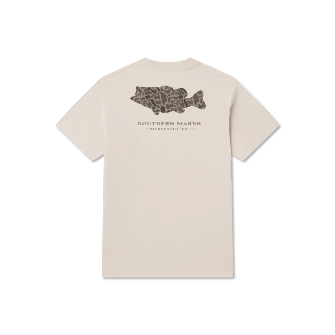 Youth Southern Marsh Camo Bass T-Shirt in Ash Grey - Image 2