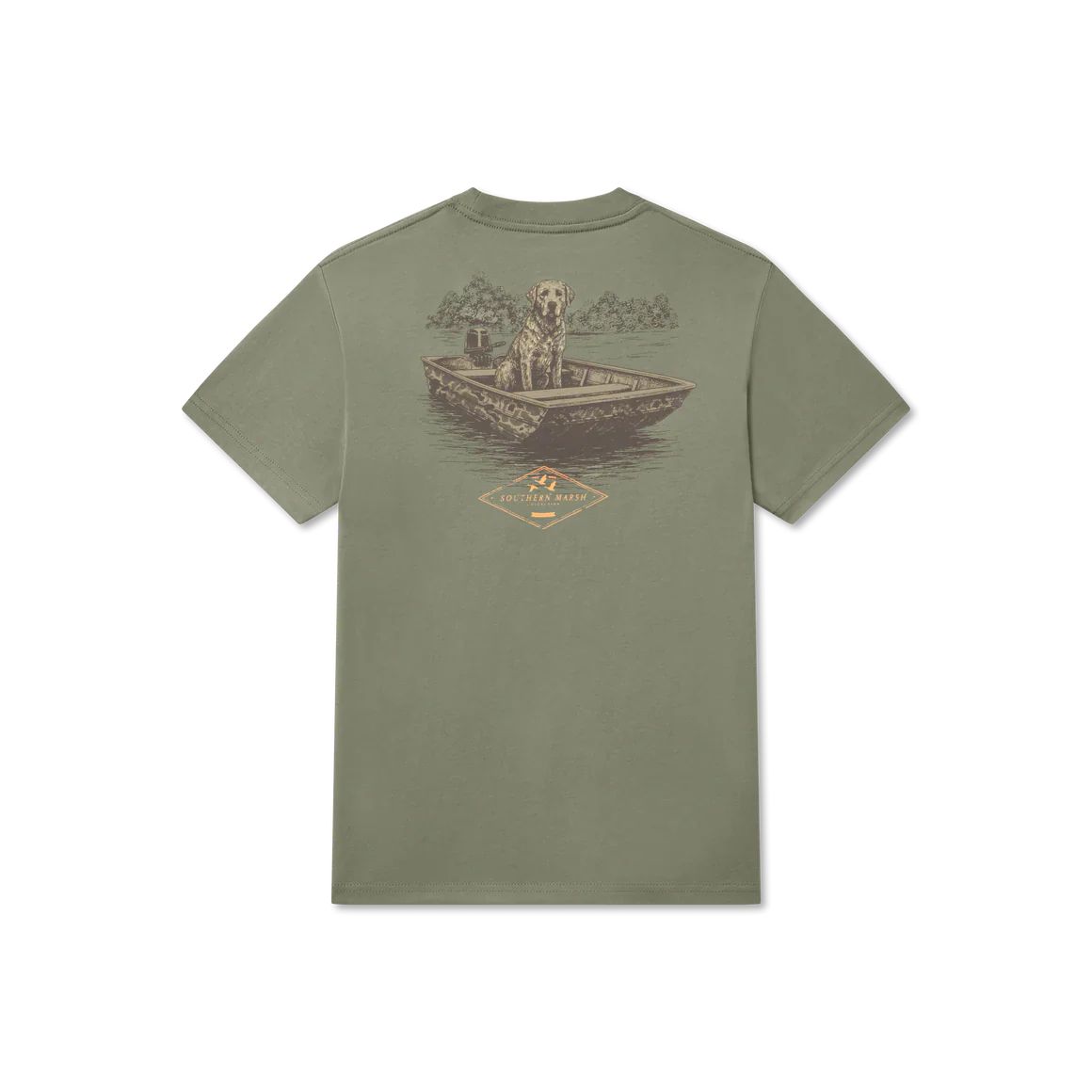 Youth Southern Marsh Patient Pup T-Shirt in Bay Green - Image 4
