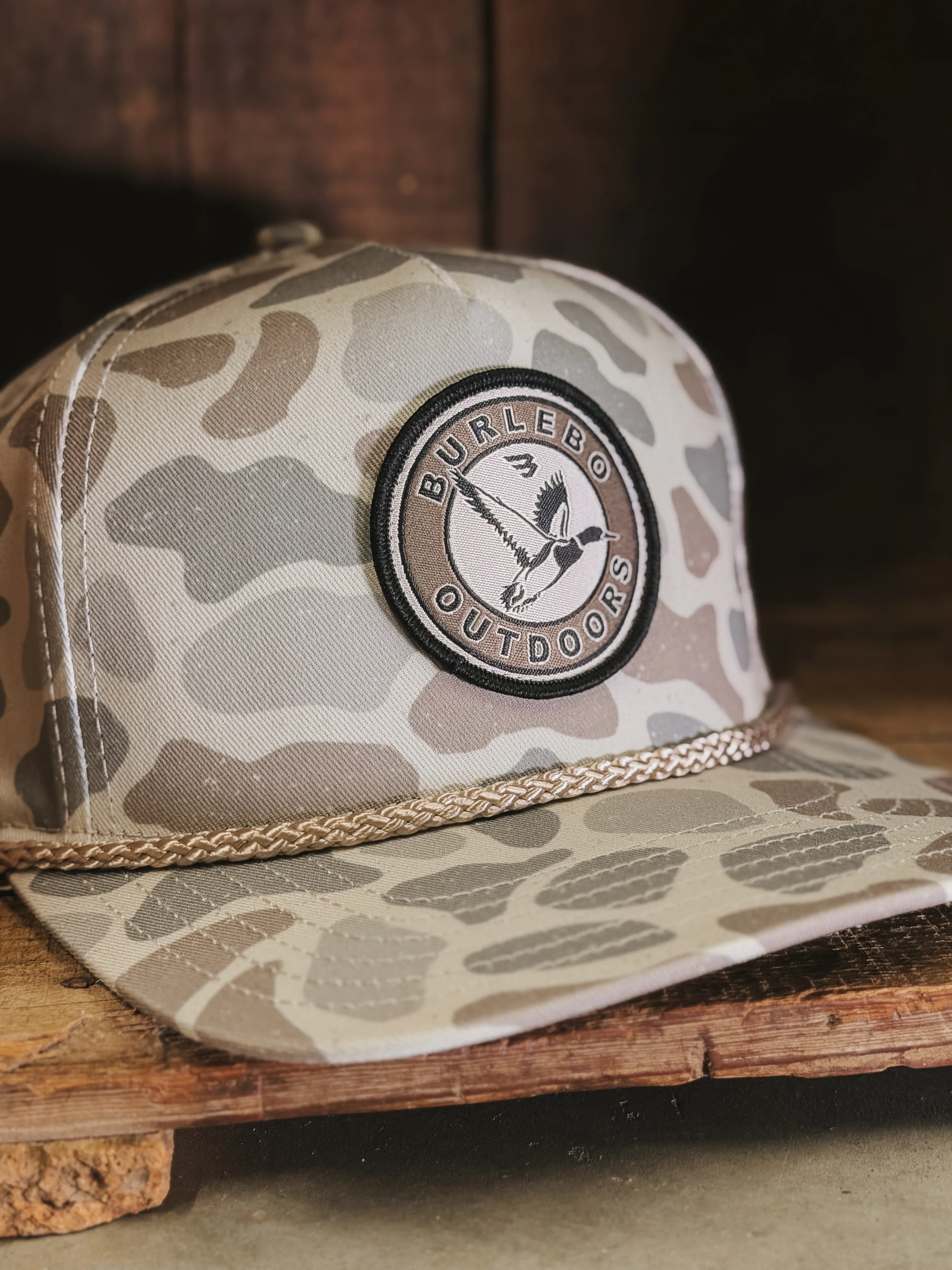 Men's Burlebo Cap - Circle Mallard - Classic Deer Camo - Image 2