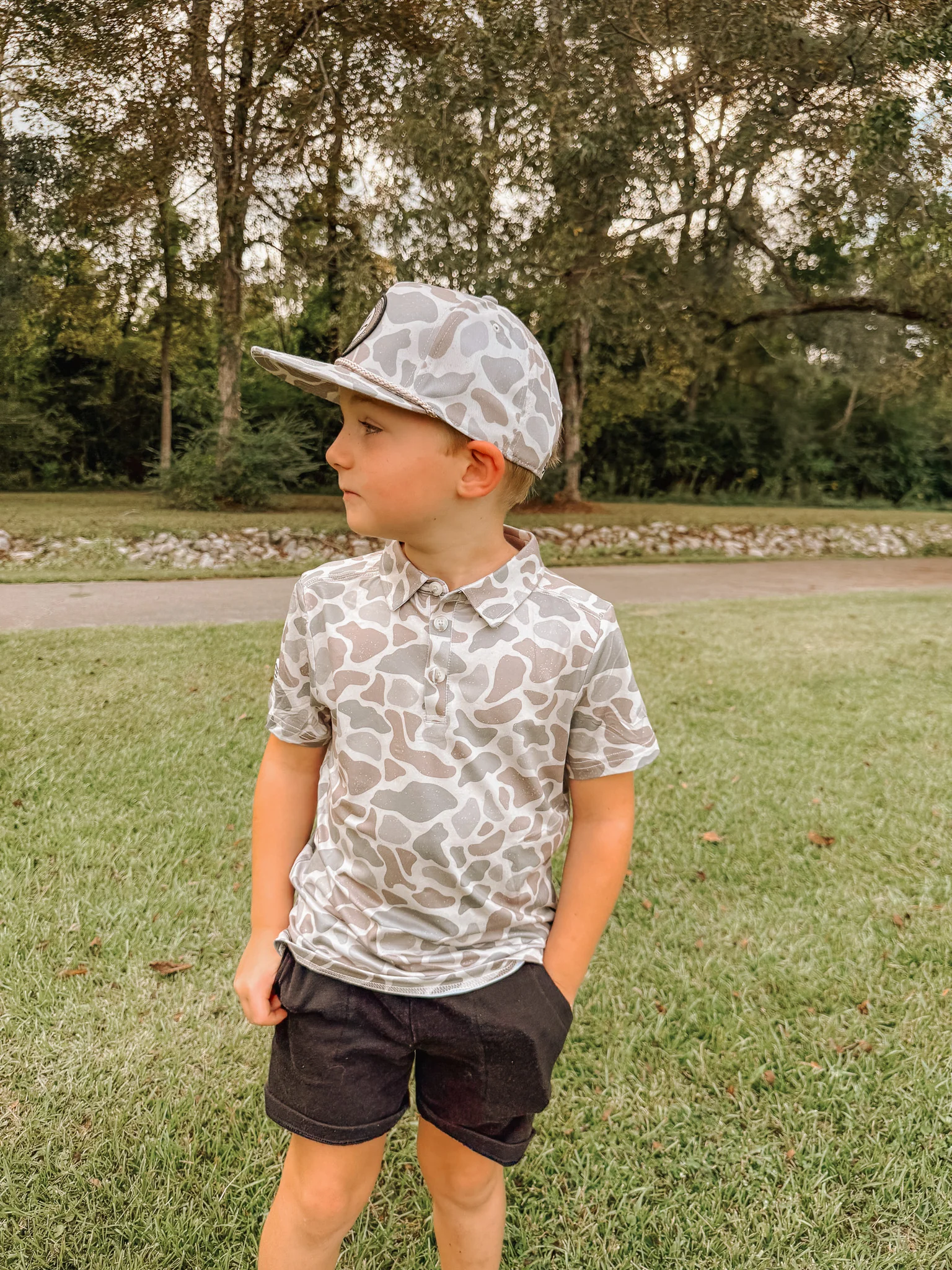 Burlebo Youth Circle Mallard Hat in Classic Deer Camo - Image 8