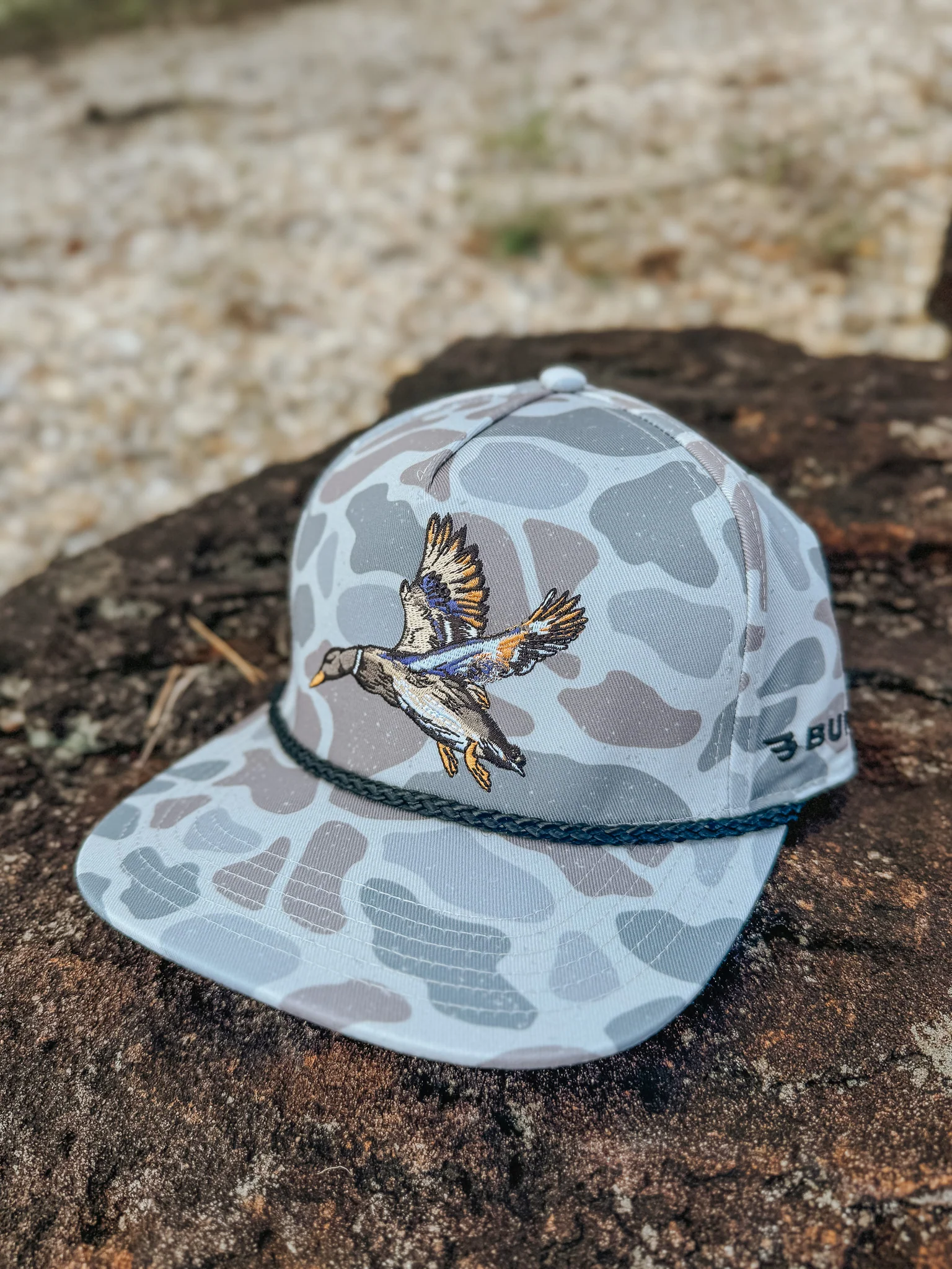 Burlebo Youth Diving Mallard Hat in Classic Deer Camo - Image 4