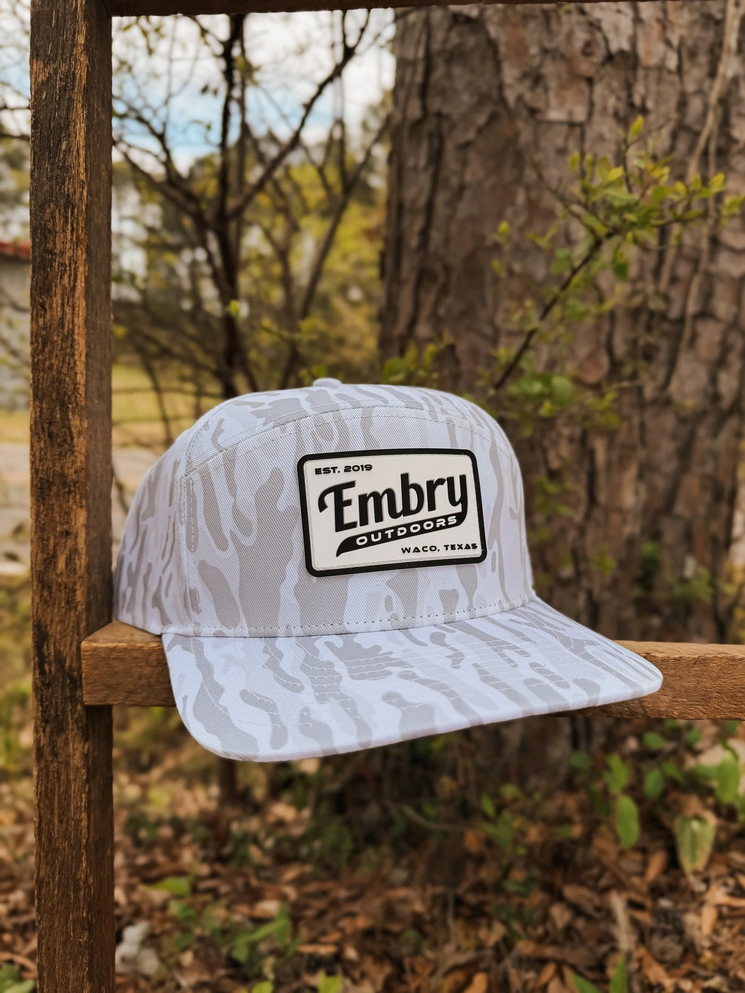Embry Outdoors 6 Panel Hat - White Ranch - Image 3